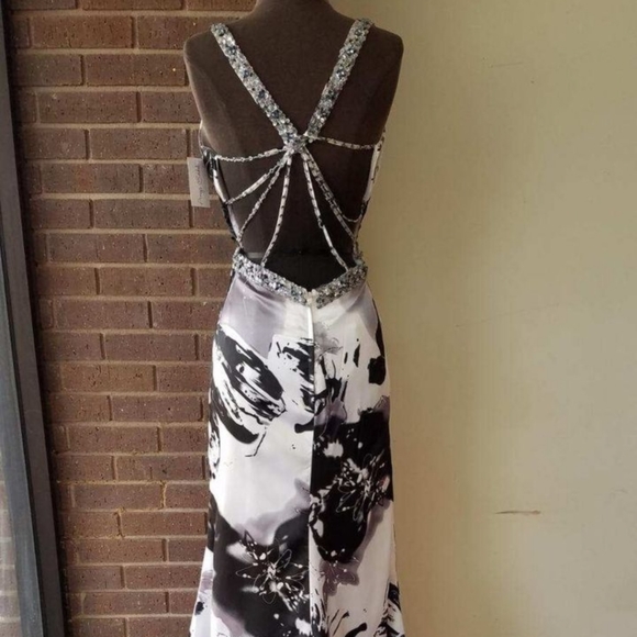 Morí Lee Black and white Dress (size 10) - Picture 3 of 7